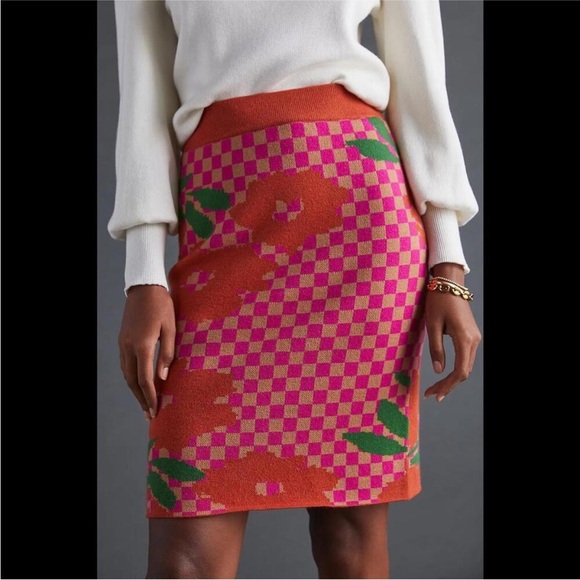 Anthropologie Blossom Sweater Mini Skirt NWT - Picture 2 of 9